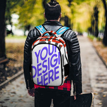 Lade das Bild in den Galerie-Viewer, Multi-Image-Design Taschen Rucksack Schultasche Schulrucksack mit Fotos Muster Text Logo selbst gestalten und bedrucken
