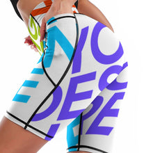 Lade das Bild in den Galerie-Viewer, Multi-Image-Design Damen / Frauen Sport Yoga Short Yoga Hose Kurz YJ008 mit Foto Design Motiv Text selbst gestalten und bedrucken
