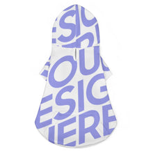 Lade das Bild in den Galerie-Viewer, Volldruck Polyester Tierpullover Hundepullover mit Kaputze mit Fotos Muster Text Logo selbst gestalten und bedrucken
