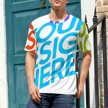 Lade das Bild in den Galerie-Viewer, Multi-Image-Druck Voll Druck Männer / Herren Premium Polyester T-Shirt NT mit Fotos Muster Text Logo selbst gestalten und bedrucken
