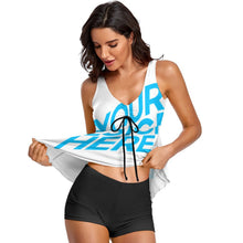 Lade das Bild in den Galerie-Viewer, Modische Tankini QZ6065 Damen (2-tlg. Set) online selbst gestalten und bedrucken
