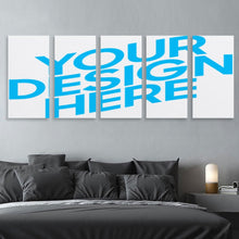 Lade das Bild in den Galerie-Viewer, Vertikale Version 1:2 hängende Poster Ganzes Bild 5 Panel / Wandbilder 5-teilig / Leinwand Malerei mit Foto selbst gestalten und bedrucken
