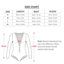 Lade das Bild in den Galerie-Viewer, Multi-Image-Druck Damen / Frauen Langarmbody Jumpsuit ALRP mit tiefem V-Ausschnitt mit Fotos Muster Text Logo selbst gestalten und bedrucken
