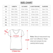 Lade das Bild in den Galerie-Viewer, Große Größe Short Sleeve Shirt V-Neck T-Shirt TSHIRT NZ109 - Damen / Frauen - selbst gestalten und bedrucken

