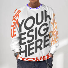 Lade das Bild in den Galerie-Viewer, Multi-Image-Design Herren / Männer Sweatshirt Pullover A27H mit Foto Design Motiv Text selbst gestalten und bedrucken
