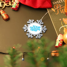 Lade das Bild in den Galerie-Viewer, Weihnachten hängende Schneeflocke Dekoration selbst gestalten und bedrucken
