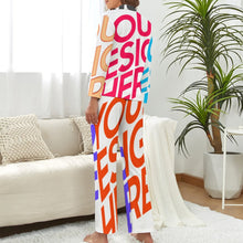 Lade das Bild in den Galerie-Viewer, Multi-Image-Design Schlafanzug Zweiteiliger Homewear Pyjama aus Satin für Damen/Frauen DTZREV1 mit Foto Design Motiv Text selbst gestalten und bedrucken
