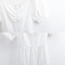 Lade das Bild in den Galerie-Viewer, Große Größen Multi-Image-Druck Damen / Frauen Sommerkleid Jerseykleid Druckkleid B271 knielang mit weitem Rundhalsausshnitt mit Fotos Muster Text Logo selbst gestalten und bedrucken
