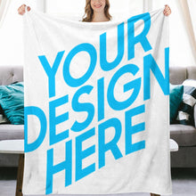 Lade das Bild in den Galerie-Viewer, Personalisierte Handwerk Fotodecke Collage Tagesdecke Kuscheldecke mit Fotos Muster Text Logo selbst gestalten und bedrucken (Vertikale Version)
