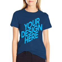 Lade das Bild in den Galerie-Viewer, Kurzarm T-Shirt TSHIRT für Frauen Doppelseitiger Druck selbst gestalten und bedrucken
