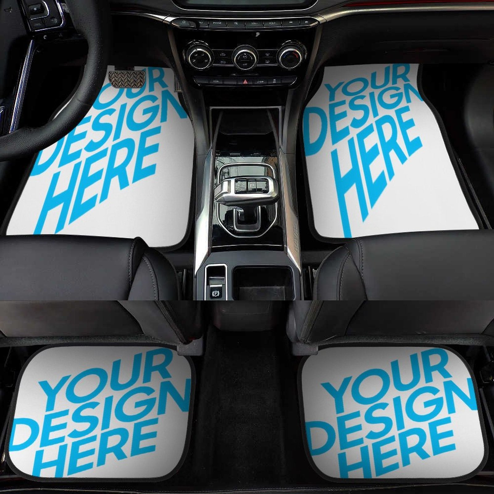 Auto-Fußmatte für Fahrer und Beifahrer selber gestalten und bedrucken für  alle Autotypen