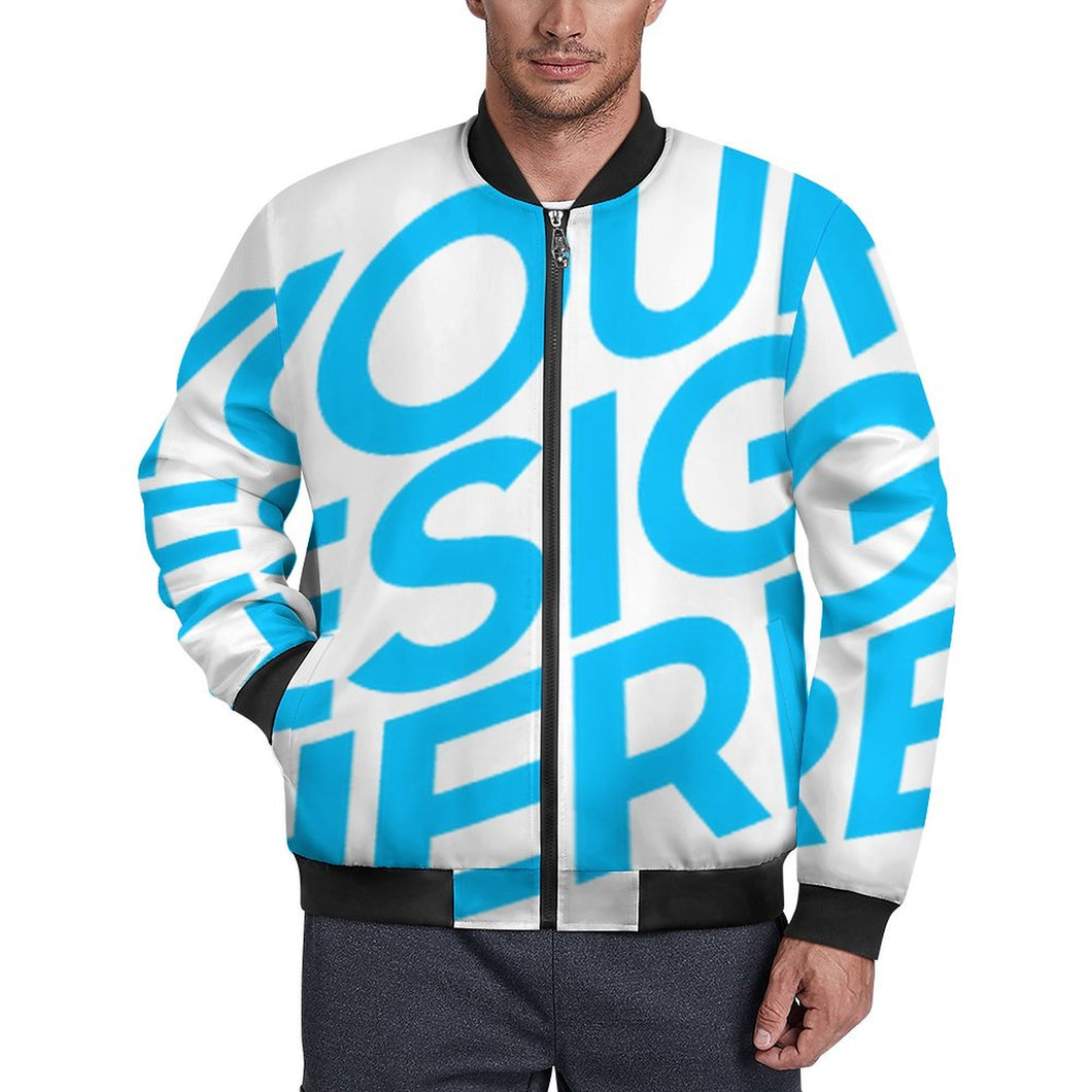 Einzelbild-Design Herren / Männer Jacke Bomber Jacket mit Zipper BMJ mit Foto Design Motiv Text selbst gestalten und bedrucken