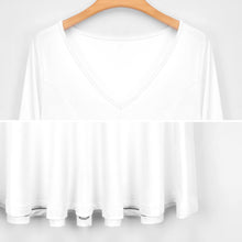 Lade das Bild in den Galerie-Viewer, Einzelbilddruck Oversized V-Ausschnitt Langarm Kleid Blusenkleid B829 mit Fotos Muster Text Logo selbst gestalten und bedrucken
