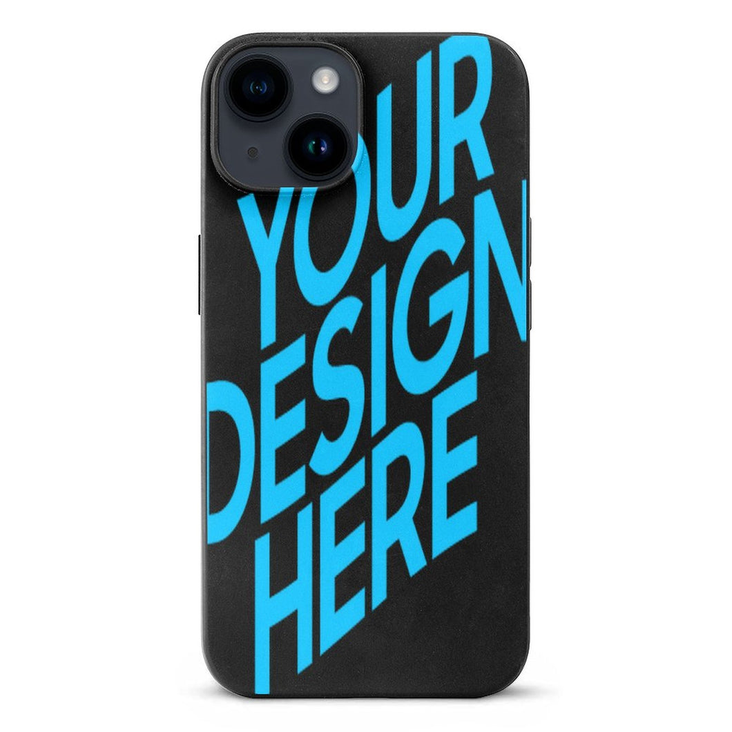 Personalisierte TPU Clear Cover iPhone 14 /  iPhone 14 Plus / iPhone 14 Pro / iPhone 14 Pro Max Handyhülle Schutzhülle mit Fotos Muster Text Logo selbst gestalten und bedrucken