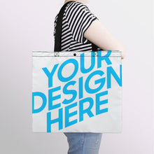 Lade das Bild in den Galerie-Viewer, Horizontale Version Beidseitiger Voll Druck Tote Tasche Boutique Handtasche Umhängetasche Strandtasche Schultertasche mit Fotos Muster Text Logo selbst gestalten und bedrucken
