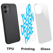 Lade das Bild in den Galerie-Viewer, TPU Panzer Glas Handyhülle für Apple iPhone 12 Serie Pro / Pro Max / Mini mit Foto selbst gestalten und bedrucken
