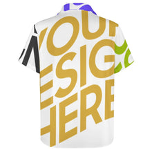 Lade das Bild in den Galerie-Viewer, Multi-Image-Druck Herren Hemd Kurzarmhemd Businesshemd mit Brusttasche B339 mit Fotos Muster Text Logo selbst gestalten und bedrucken
