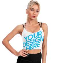 Lade das Bild in den Galerie-Viewer, Elegantes Sexy Yoga Top Slim Studio Bra Damen / Frauen YJ005 selbst gestalten und bedrucken
