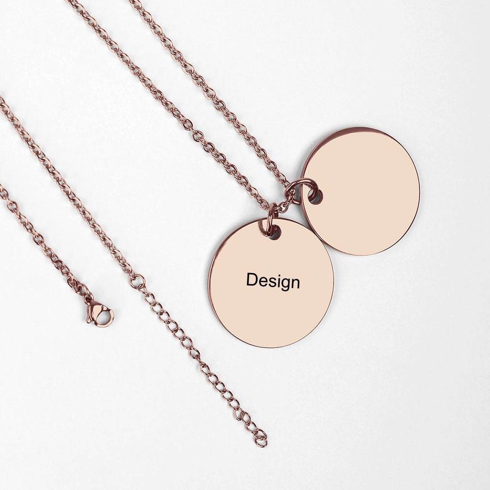 Enjoylifecreative Personalisierte Vater-Tochter Medaillon Halskette - S925-Sterlingsilber Geschenk Von Papa Mutter - Ich Liebe Dich Für Immer Schmuck