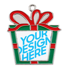 Lade das Bild in den Galerie-Viewer, Legierung Metall Weihnachtsanhänger mit Fotos Muster Text Logo selbst gestalten und bedrucken
