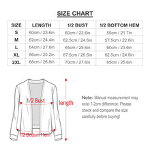 Lade das Bild in den Galerie-Viewer, Einzelbilddruck Frühling Sommer Drop Shoulder Cardigan Strickjacke NZ055 Damen / Frauen mit Foto Text Muster selbst gestalten und bedrucken
