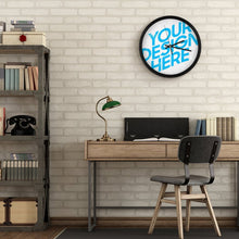 Lade das Bild in den Galerie-Viewer, Fashion Wanduhr ohne Tickgeräusche im modern Stil mit Lautlosem Uhrwerk - Große Wand Uhr 25 cm für Büro Küche Schlafzimmer Wohnzimmer Klassenzimmer mit Fotos Muster Text Logo selbst gestalten und bedrucken
