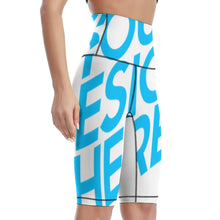 Lade das Bild in den Galerie-Viewer, Elegante Yoga Hose 1/2 Sporthose Damen / Frauen YJ047 selbst gestalten und bedrucken
