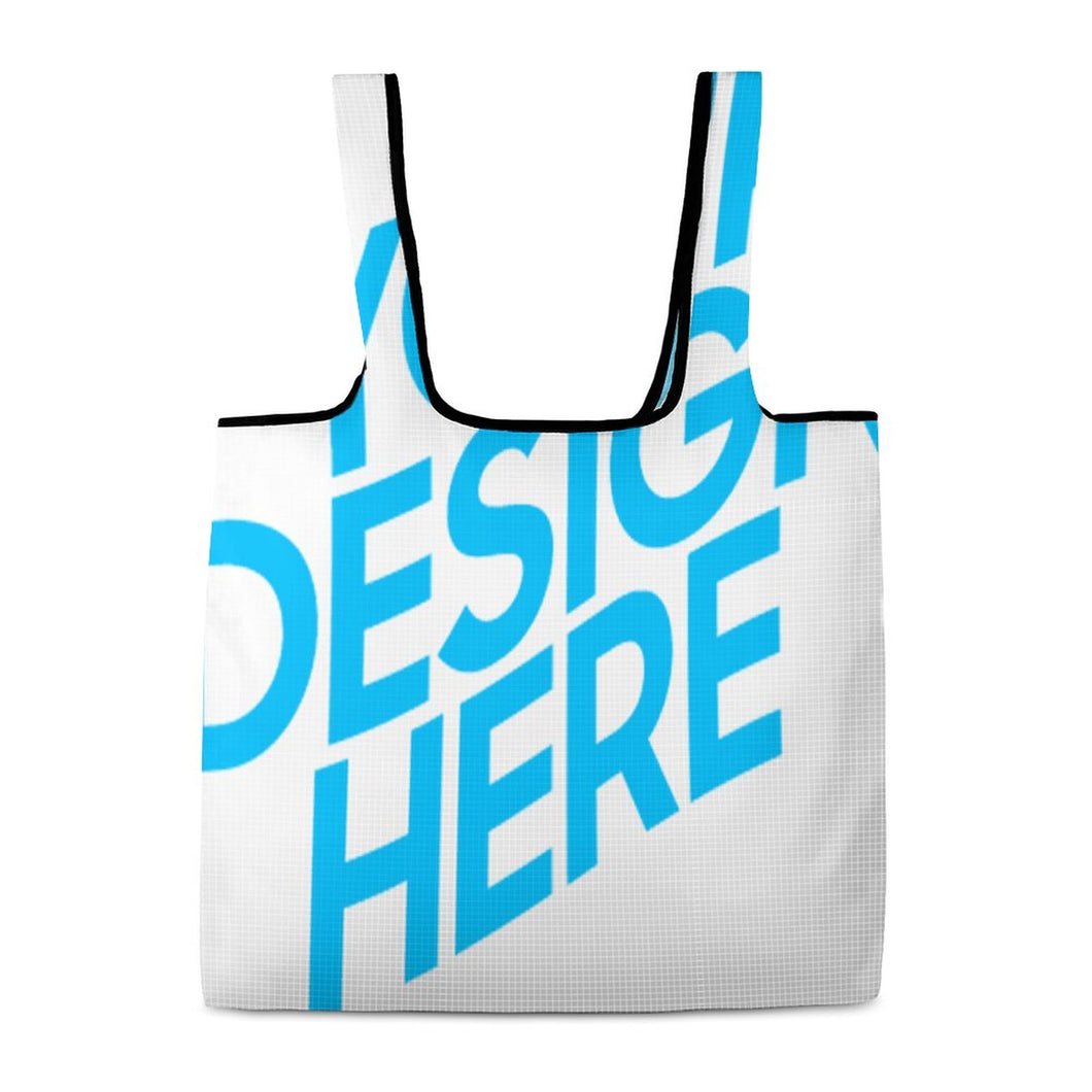 Faltbare Einkaufstasche tragbare Aufbewahrungstasche Einkaufsbeutel mit Foto Muster Text Logo selbst gestalten und bedrucken