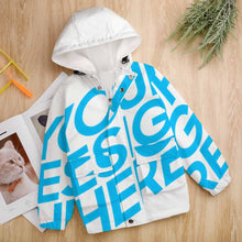 Lade das Bild in den Galerie-Viewer, Mit-klettverschluss Jacken Kapuzensweatjacke A537 Kinder- und Jugendliche Jungen für Freizeit oder Sport selbst gestalten und bedrucken
