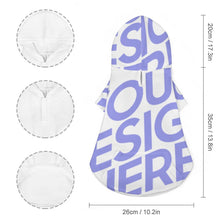 Lade das Bild in den Galerie-Viewer, Volldruck Polyester Tierpullover Hundepullover mit Kaputze mit Fotos Muster Text Logo selbst gestalten und bedrucken
