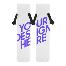 Lade das Bild in den Galerie-Viewer, Hand hält Socken Damen Herren mit Foto Design Motiv Text selbst gestalten und bedrucken
