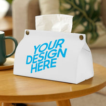 Lade das Bild in den Galerie-Viewer, PU Leder Papiertaschentuch Behälter Aufbewahrungstasche mit Fotos Muster Text Logo selbst gestalten und bedrucken
