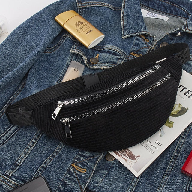 Damen Cord Gürteltasche Damen neuen Stil