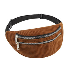 Lade das Bild in den Galerie-Viewer, Damen Cord Gürteltasche Damen neuen Stil
