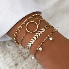 Lade das Bild in den Galerie-Viewer, Gemischtes mehrgrafisches mehrschichtiges Kettenarmband im böhmischen Stil
