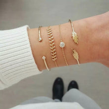 Lade das Bild in den Galerie-Viewer, Gemischtes mehrgrafisches mehrschichtiges Kettenarmband im böhmischen Stil
