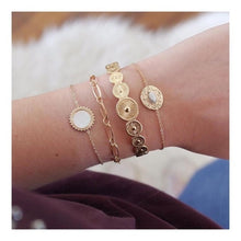 Lade das Bild in den Galerie-Viewer, Gemischtes mehrgrafisches mehrschichtiges Kettenarmband im böhmischen Stil
