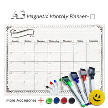 Lade das Bild in den Galerie-Viewer, Wochen- und Monatsplan Whiteboard Magnet Kühlschrank Magnet
