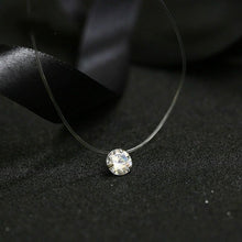 Lade das Bild in den Galerie-Viewer, Mode glänzende Kristall Zirkon Anhänger Damen Halskette
