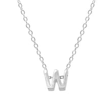 Lade das Bild in den Galerie-Viewer, CANNER 925 Sterling Silber 26 Buchstaben runde Halskette Minimalistische weibliche Halskette
