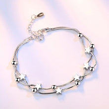Lade das Bild in den Galerie-Viewer, NEHZY 925 Sterling Silber Retro quadratisches einfaches Armband lang
