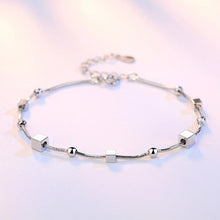 Lade das Bild in den Galerie-Viewer, NEHZY 925 Sterling Silber Retro quadratisches einfaches Armband lang
