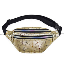 Lade das Bild in den Galerie-Viewer, AIREEBAY Damen Laser Geometric Waist Bag Multicolor erhältlich
