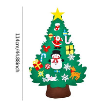 Lade das Bild in den Galerie-Viewer, Filz Weihnachten Adventskalender mit Taschen Wandbehang Santa Filz Adventskalender 24 Tage Countdown-Kalender für Wohnkultur
