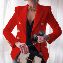 Lade das Bild in den Galerie-Viewer, NEDEINS Wintermode Schlanker Langarm Eleganter Damenblazer
