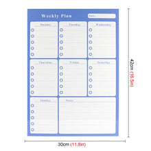 Lade das Bild in den Galerie-Viewer, Einfache magnetische Kühlschrank Whiteboard Kalender Message Board A3
