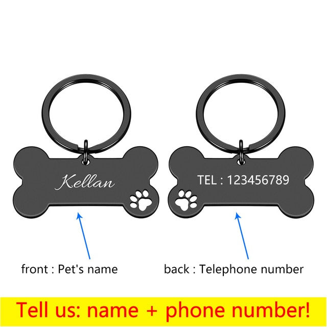 Personalisierte Halsband Haustier ID-Tag