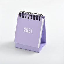 Lade das Bild in den Galerie-Viewer, 2021 einfache Schwarz-Weiß-Grau-Serie Desktop-Kalender Jahresplan Agenda
