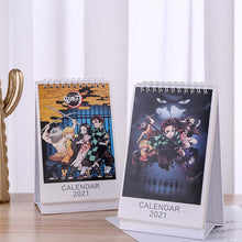 Lade das Bild in den Galerie-Viewer, Anime Demon Slayer Kimetsus Yaiba 2021 Neujahrs-Desktop-Kalender
