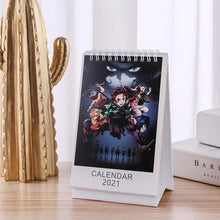 Lade das Bild in den Galerie-Viewer, Anime Demon Slayer Kimetsus Yaiba 2021 Neujahrs-Desktop-Kalender

